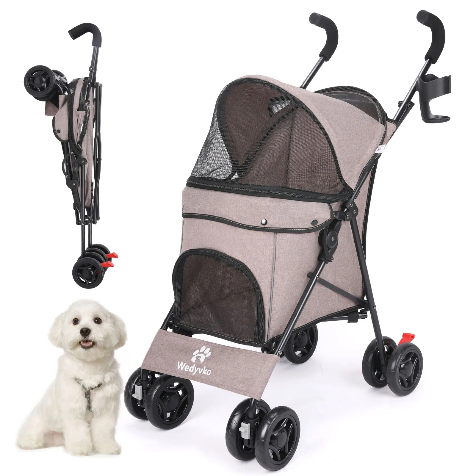 Poussette pour chien yorkshire