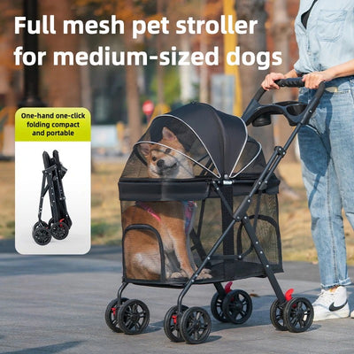 Poussette respirante pour chien