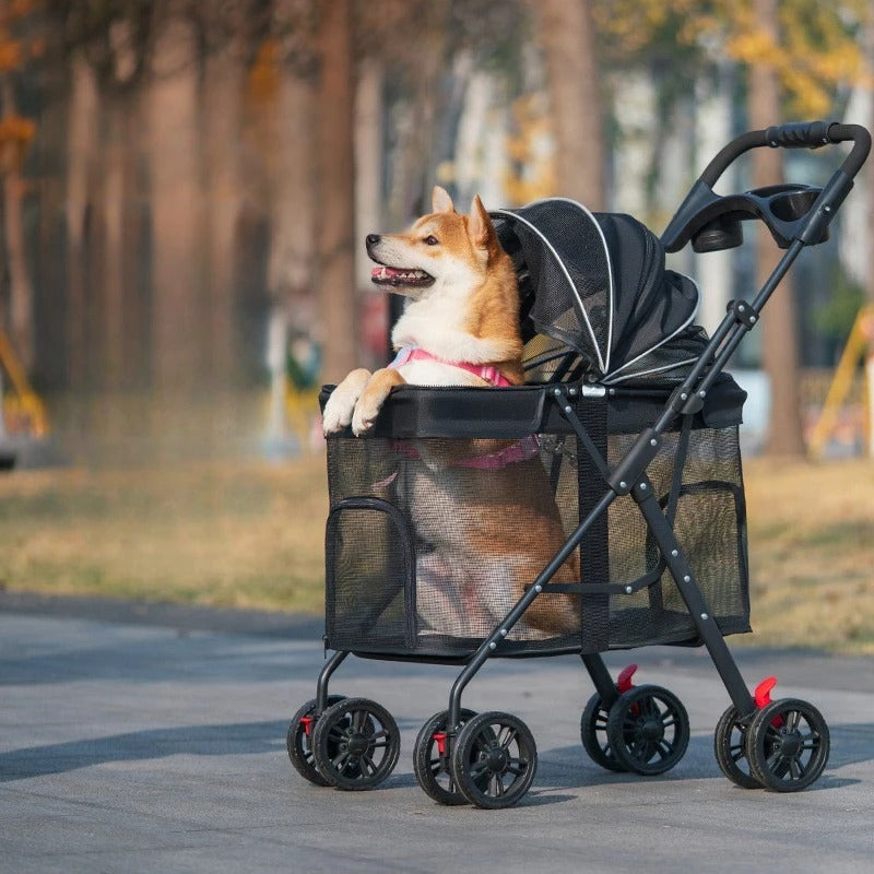 Poussette respirante pour chien