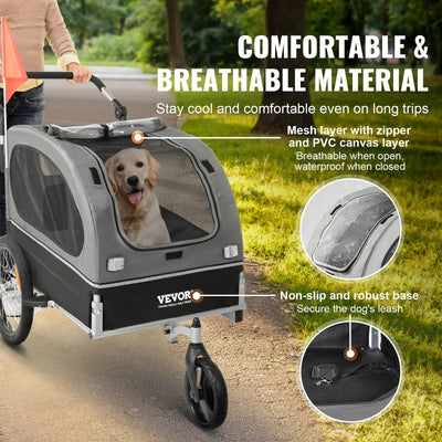 Remorque vélo chien pliable