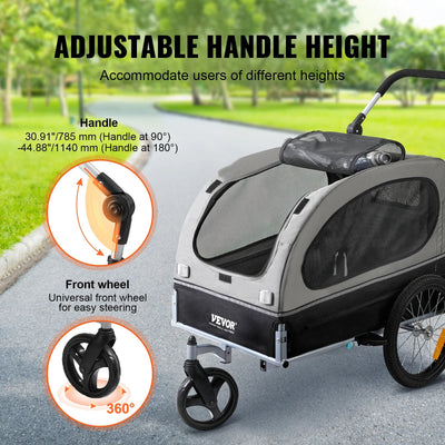 Remorque vélo chien pliable