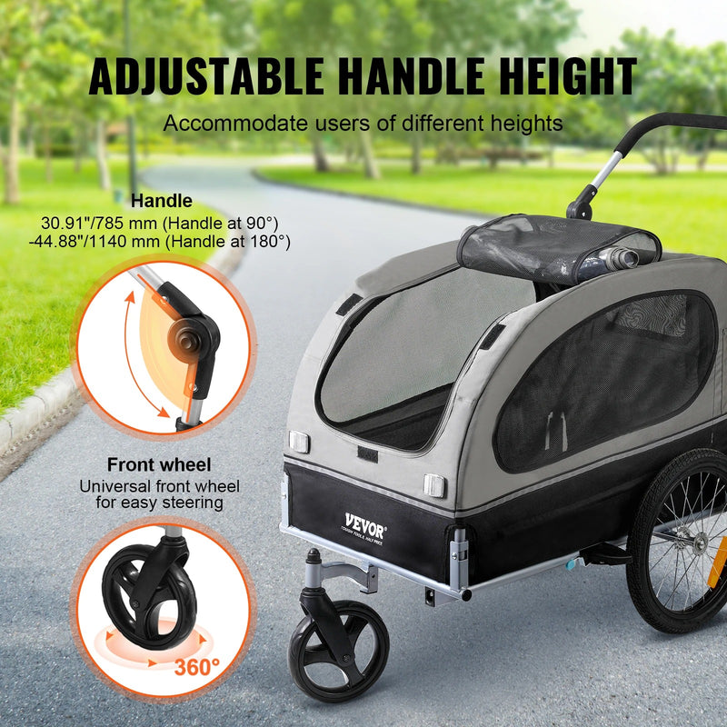 Remorque vélo chien pliable