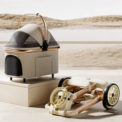 Poussette Chien Nacelle Amovible Pliable Voyage