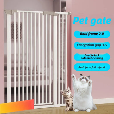 Barrière pour Chien Extensible Fermeture Automatique 76 à 97 cm