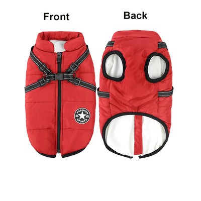 Manteau Polaire Hiver Harnais Intégré Chien