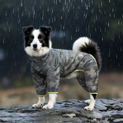 Manteau Imperméable Camouflage Réfléchissant Combinaison Gros Chien