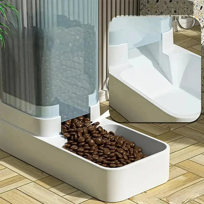 Distributeur Croquettes et Eau Chien Gravité 2,1 kg 3,8 L