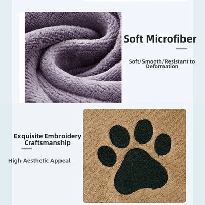 Serviette de Toilettage Microfibre Grand Format pour Chien