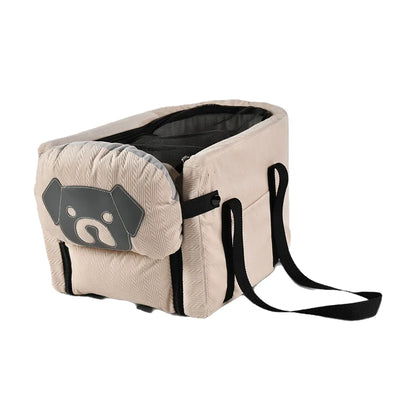 Siège de Voiture Rehausseur Pliable pour Petit Chien avec Sangle