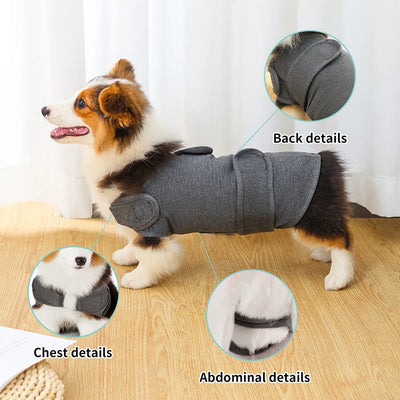 Vêtement Apaisant Anti-Anxiété Respirant Chien Orage 40 kg