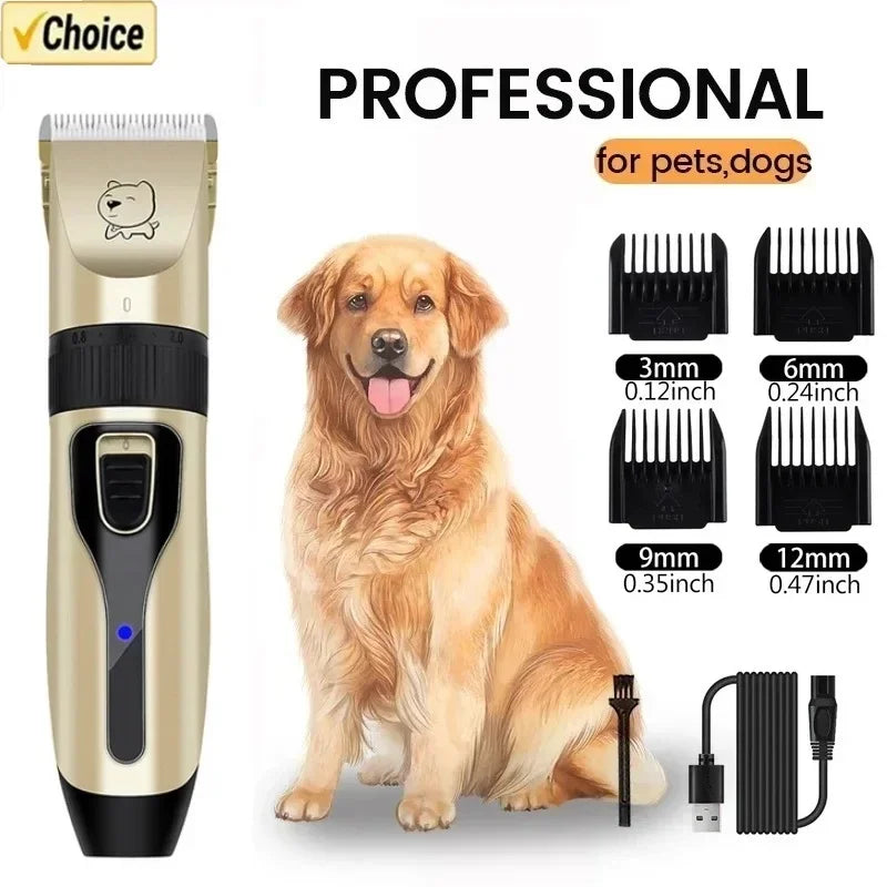 Tondeuse pour Chien Rechargeable USB 4 Sabots Lame Lavable