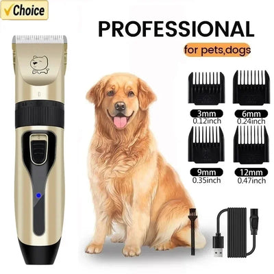 Tondeuse pour Chien Rechargeable USB 4 Sabots Lame Lavable