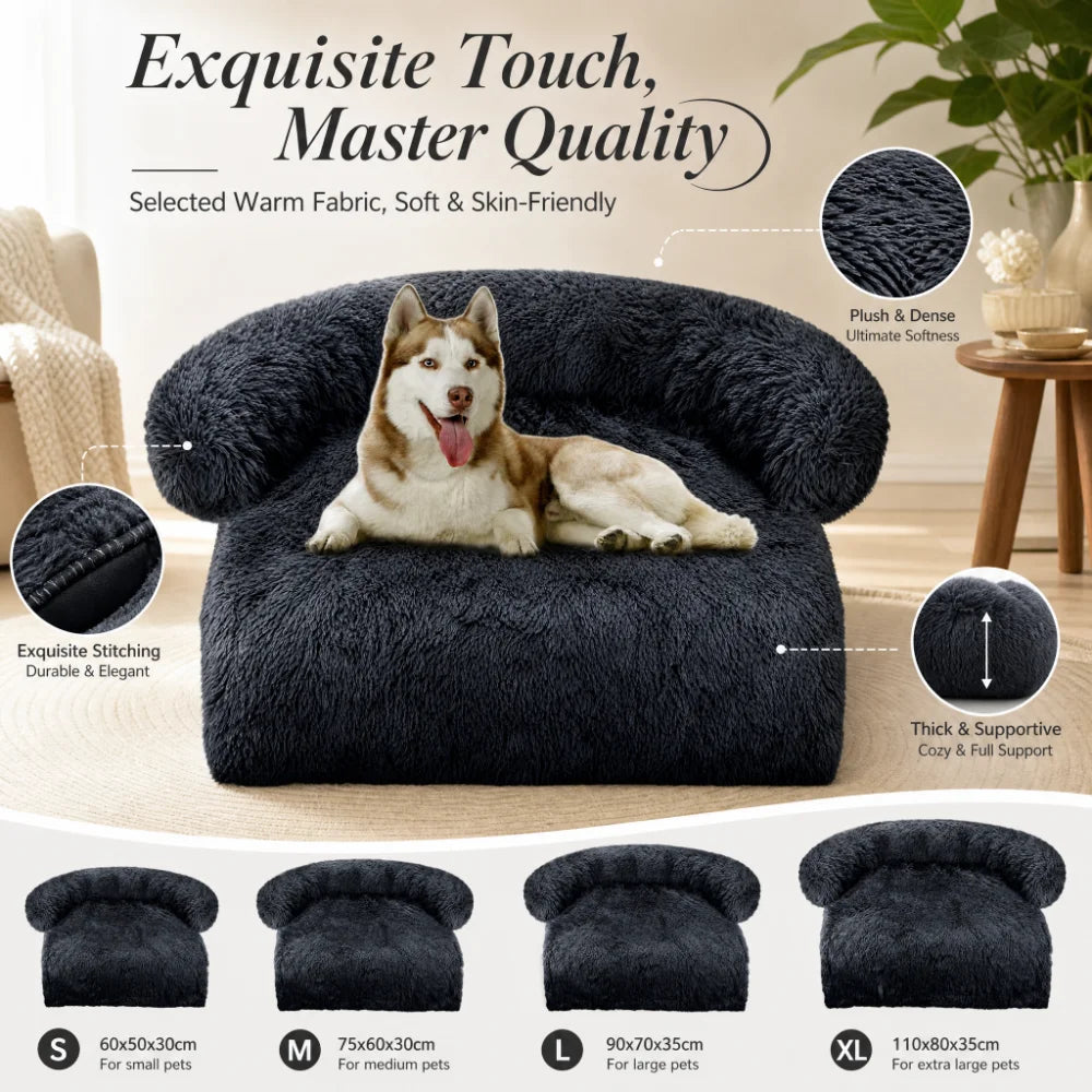 Coussin de Canapé Chaud Grand Chien Hiver