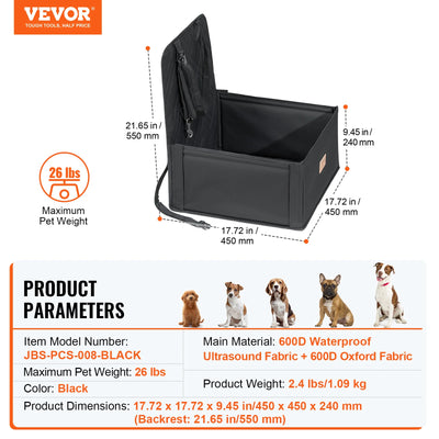 Siège Auto Imperméable Gros Chien 45kg