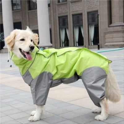 Manteau Imperméable Combinaison Intégrale Capuche Chien 4 Pattes
