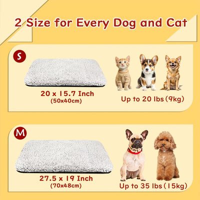 Tapis Chauffant Chien Auto-Chauffant Lavable Noyau Thermique