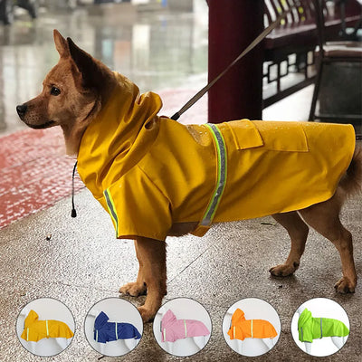 Manteau Imperméable Cape à Capuche Chien Corgi S à 4XL