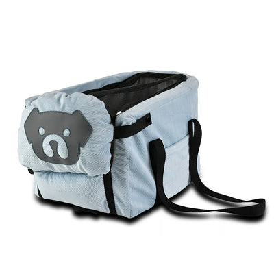 Siège de Voiture Rehausseur Pliable pour Petit Chien avec Sangle