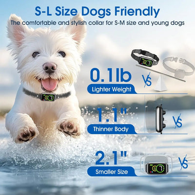 Collier Anti-Aboiement Chien Bip et Vibration 7 Niveaux