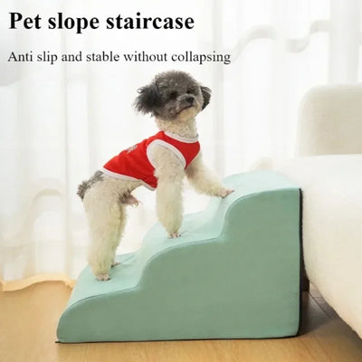Escalier pour Chien Velours Mousse 2-3 Marches Petit Chien
