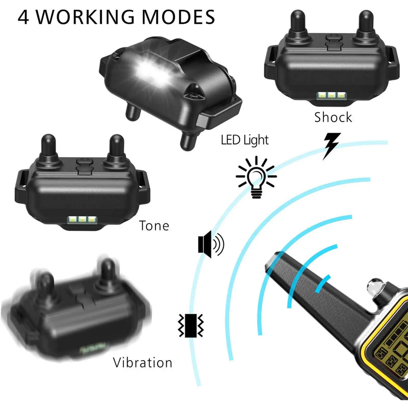 Collier Anti-Aboiement Électrique Gros Chien Télécommande