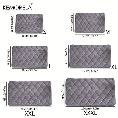 Matelas d'Hiver Matelassé pour Chien Antidérapant 120x90 cm