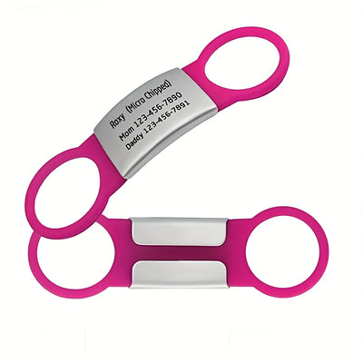 Médaille Silencieuse Gravée Coulissante pour Chien