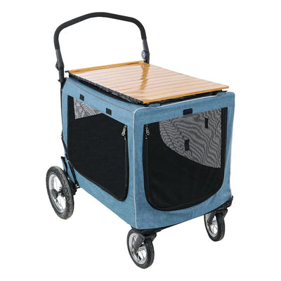 Poussette pour Chien Tout Terrain 4 Roues Caisson 73,5 cm