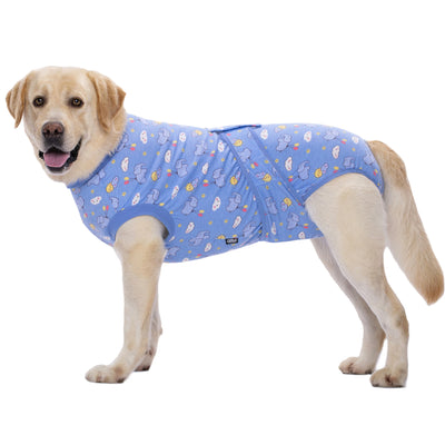 Body Post-Opératoire Chien Coton Imprimé Alternative Collerette