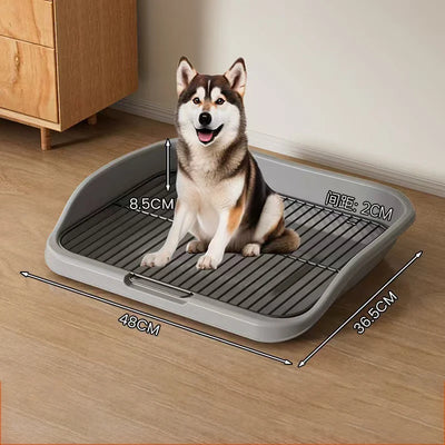 Tapis Éducateur Propreté Litière Chien Bac à Grille Métal