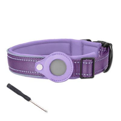 Collier pour Traceur GPS Rembourré Réfléchissant Grand Chien