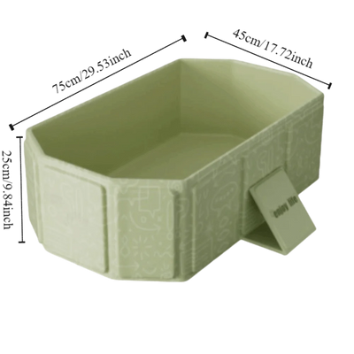 Baignoire pour Chien Pliante, Trous de Drainage, PVC