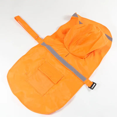 Manteau Imperméable Poncho Réfléchissant Capuche Grand Chien