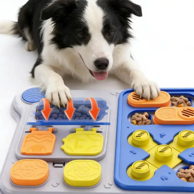 Jouet Interactif pour Chien Plateau Puzzle à Friandises