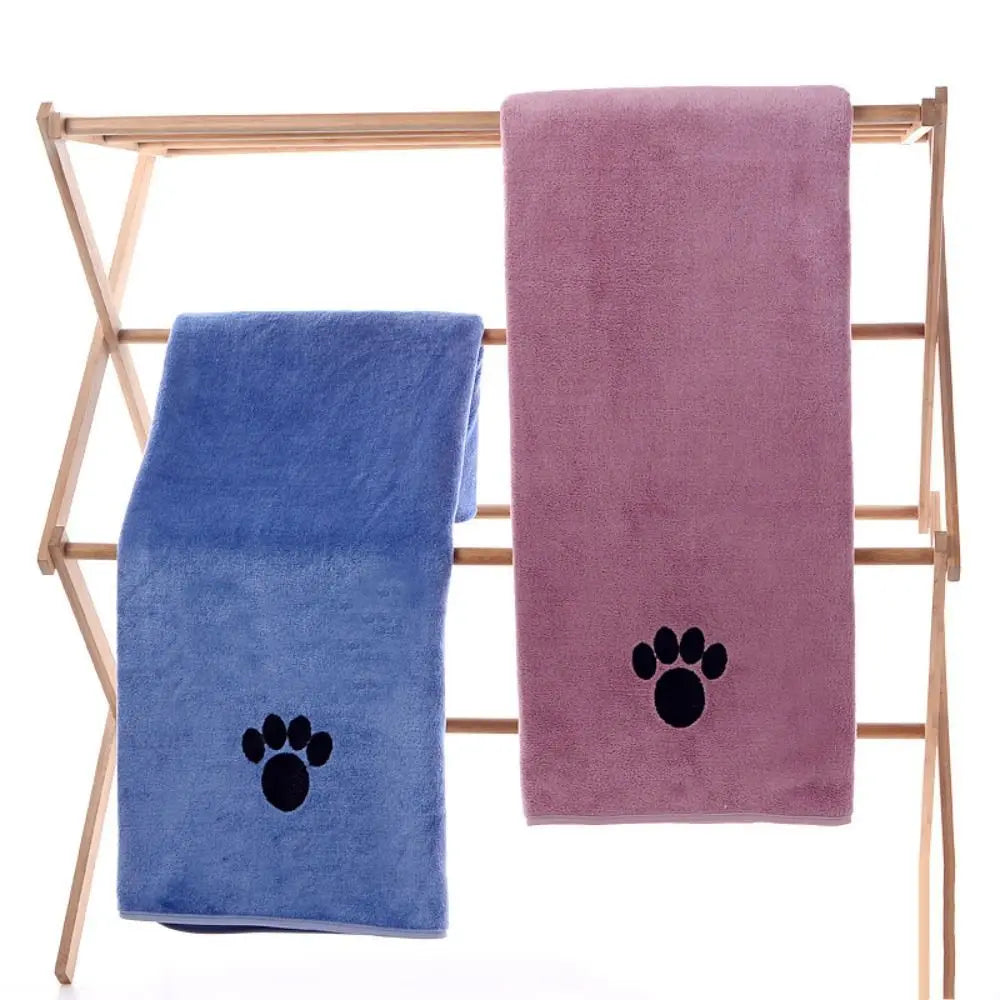 Serviette de Toilettage Microfibre Douce Chien
