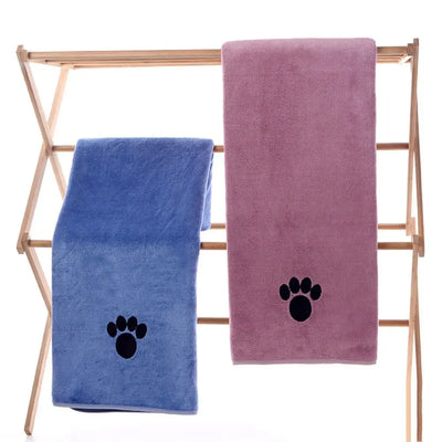 Serviette de Toilettage Microfibre Douce Chien