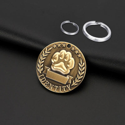 Médaille Adresse Personnalisée Gravée pour Chien
