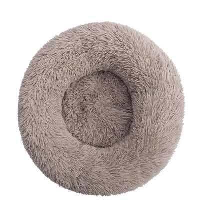 Panier Rond Donut Fibre Longue pour Chien 40 à 110 cm