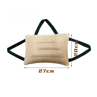 Jouet de Traction pour Chien Coussin Jute 2 Poignées
