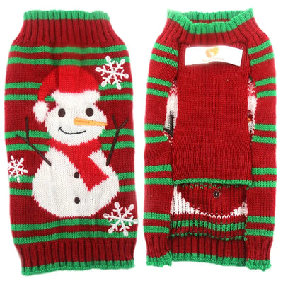 Pull de Noël Col Roulé Petit et Moyen Chien