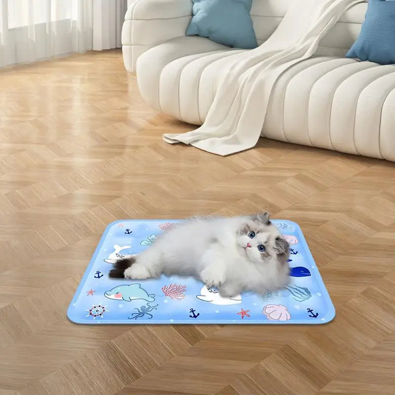 Tapis Rafraîchissant Chien 40x50 cm Lavable Petits Chiens