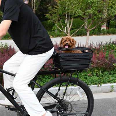 Porte-Chien de Vélo Arrière pour Porte-Bagages Petit Chien