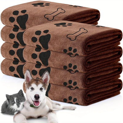 Serviette Microfibre Pattes et Toilette Chien