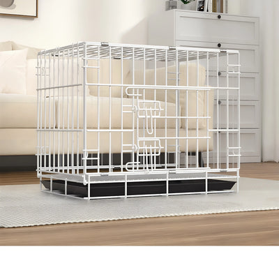 Cage pour Chien Métal Pliable Renforcée avec Plateau