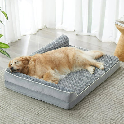 Canapé Orthopédique pour Chien Grande Taille Housse Lavable