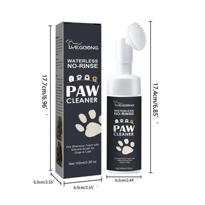 Mousse Nettoyante Pattes Sans Rinçage Chien
