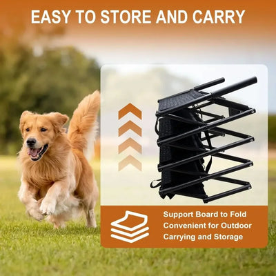 Escalier pour Chien Voiture Pliable 4 Marches Antidérapant