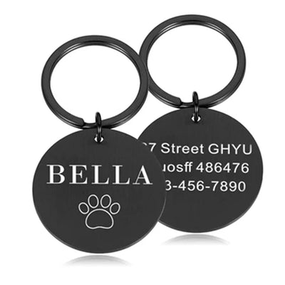 Medaille Anti-Perte Gravee Nom Personnalise Chien
