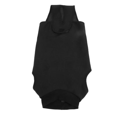 Combinaison Chirurgicale Noire Chien Alternative Collerette