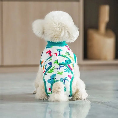 Combinaison de Stérilisation Chien Respirante Alternative Collerette